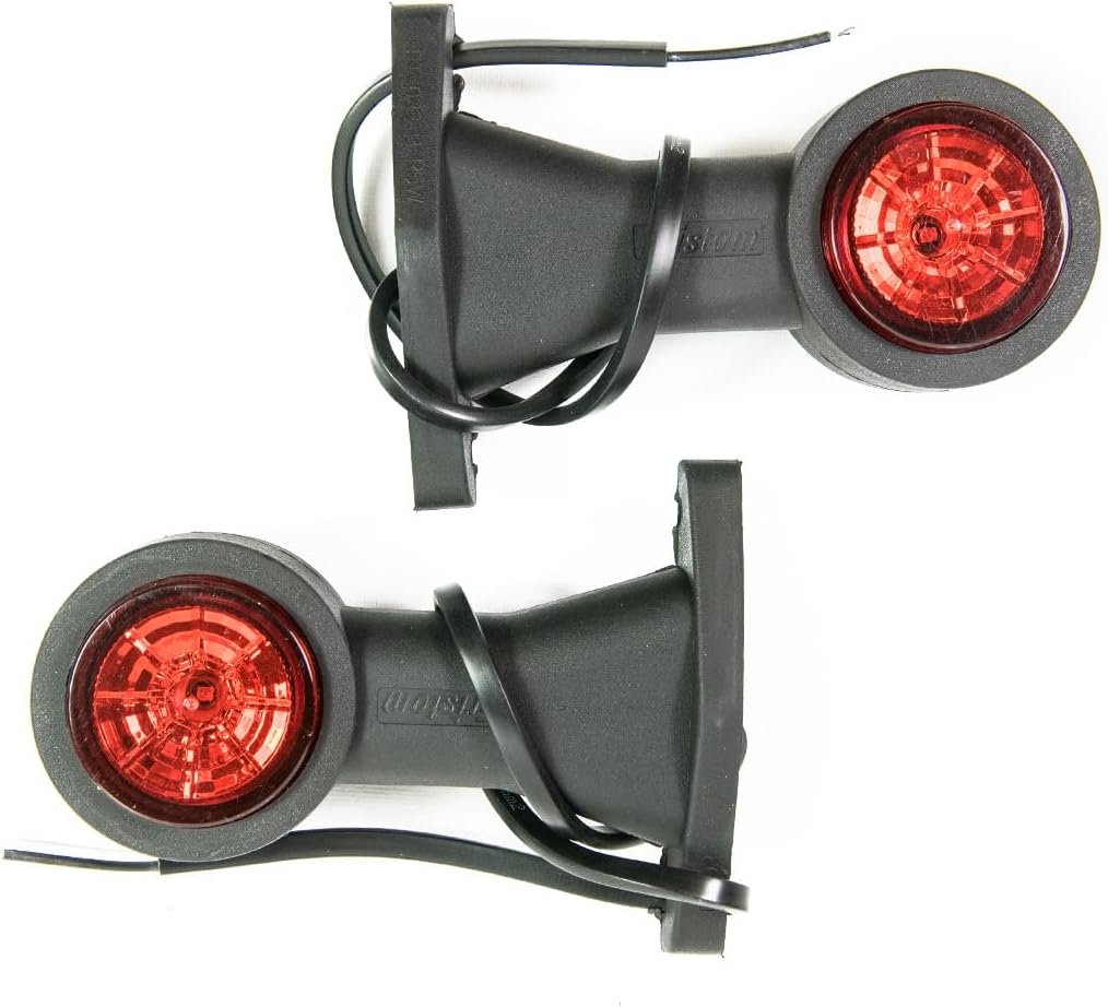 2 x LED Gummi Begrenzungsleuchte Seitenleuchte 12V 24V mit E-Prüfzeichen Positionsleuchte Auto LKW P
