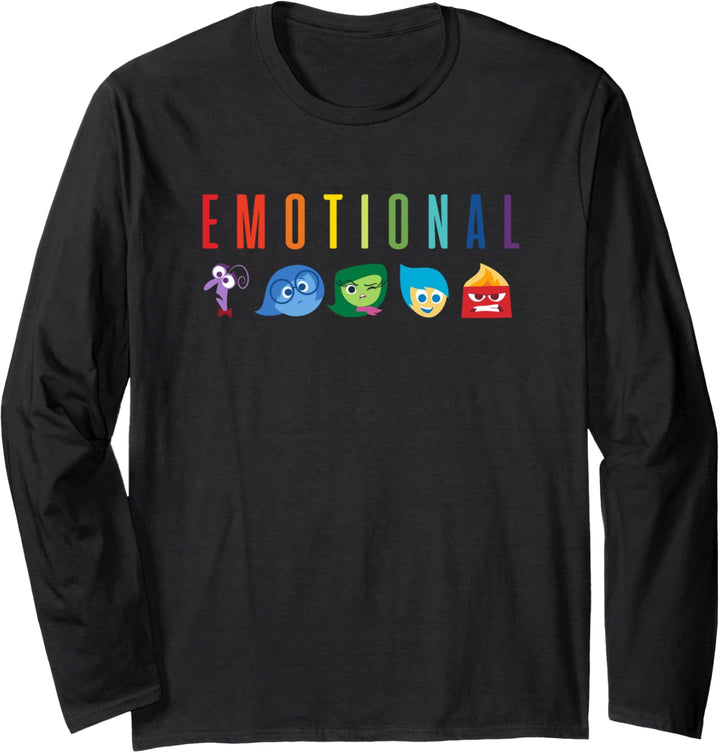 Disney Pixar Inside Out Emotional Rainbow Langarmshirt