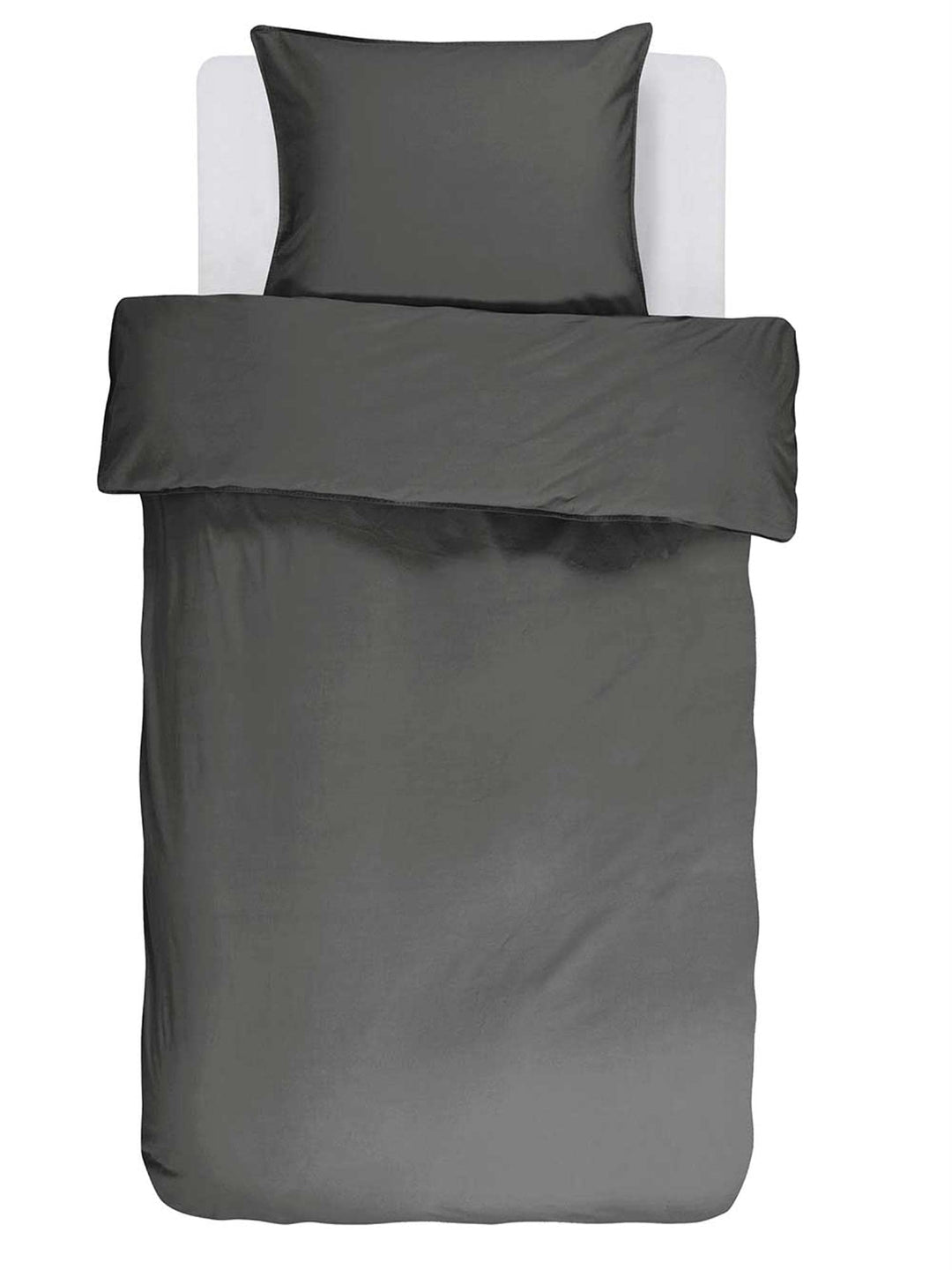 ESSENZA Bettwäsche Guy Anthrazit 135x200 + 1x 80x80 cm, Anthrazit 135x200 + 1x 80x80 cm