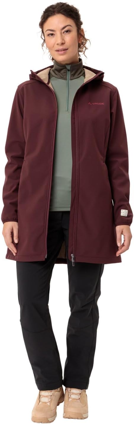 VAUDE Damen Women's Moena Softshell Parka Jacke, dark oak
