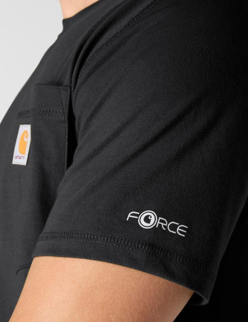 Carhartt Bekleidung Logo T-Shirt grün XS Schwarz, XS Schwarz