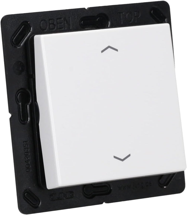 Jung ENOA590PWW Eno Funk Wandsender 2 Kanal mit Symbol Pfeil
