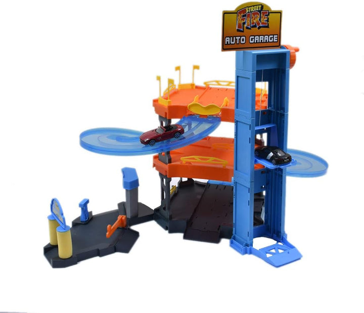 Bburago 15630361 - Playset Autogarage inklusive 2 Autos
