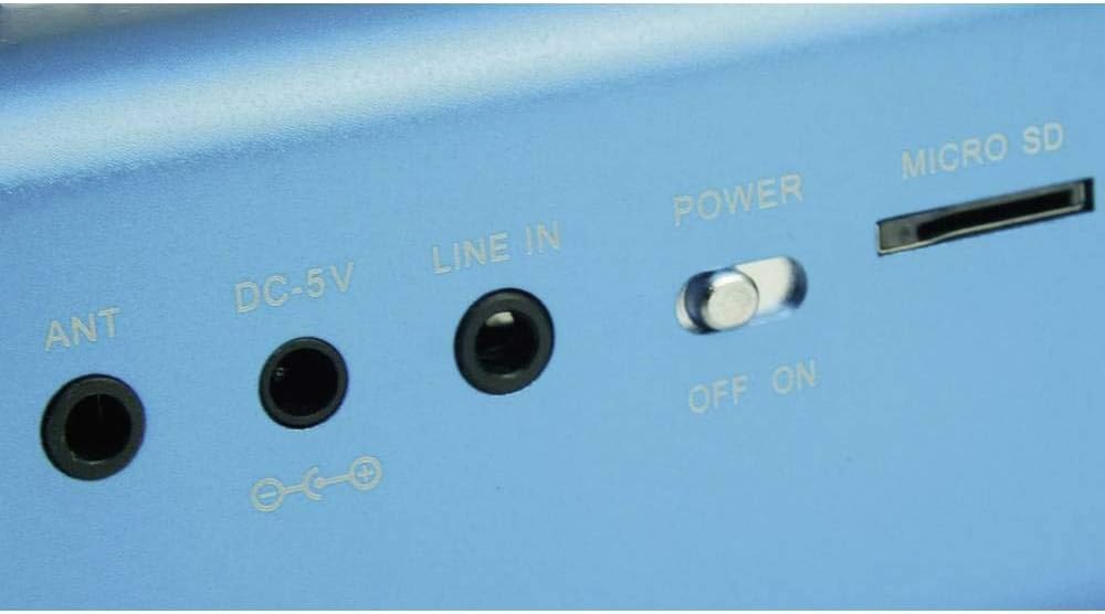 MusicMan MA Lautsprecher (MP3-Player, Soundstation &amp; Radio, USB, Line-In) blau Blau ohne Display Sin