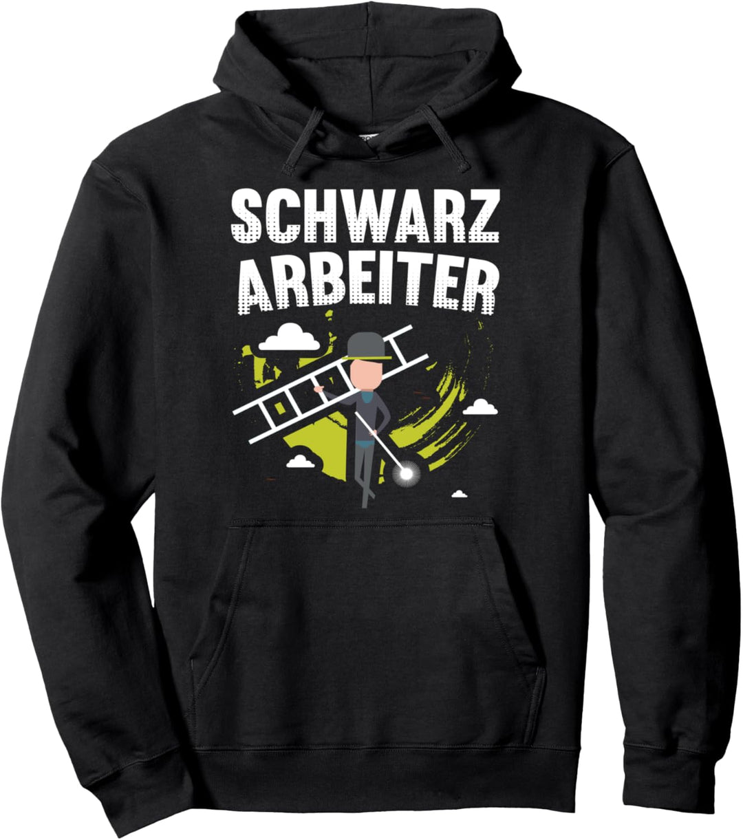Schornsteinfeger Glücksbringer Kamin Motiv-Sprüche Pullover Hoodie