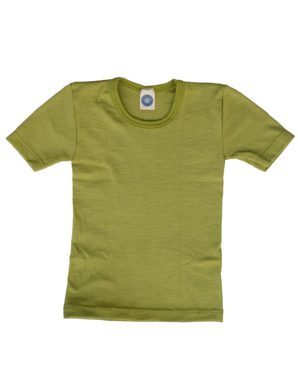 Cosilana, Kinder Unterhemd/T-Shirt, 70% Wolle und 30% Seide 92 Grün, 92 Grün