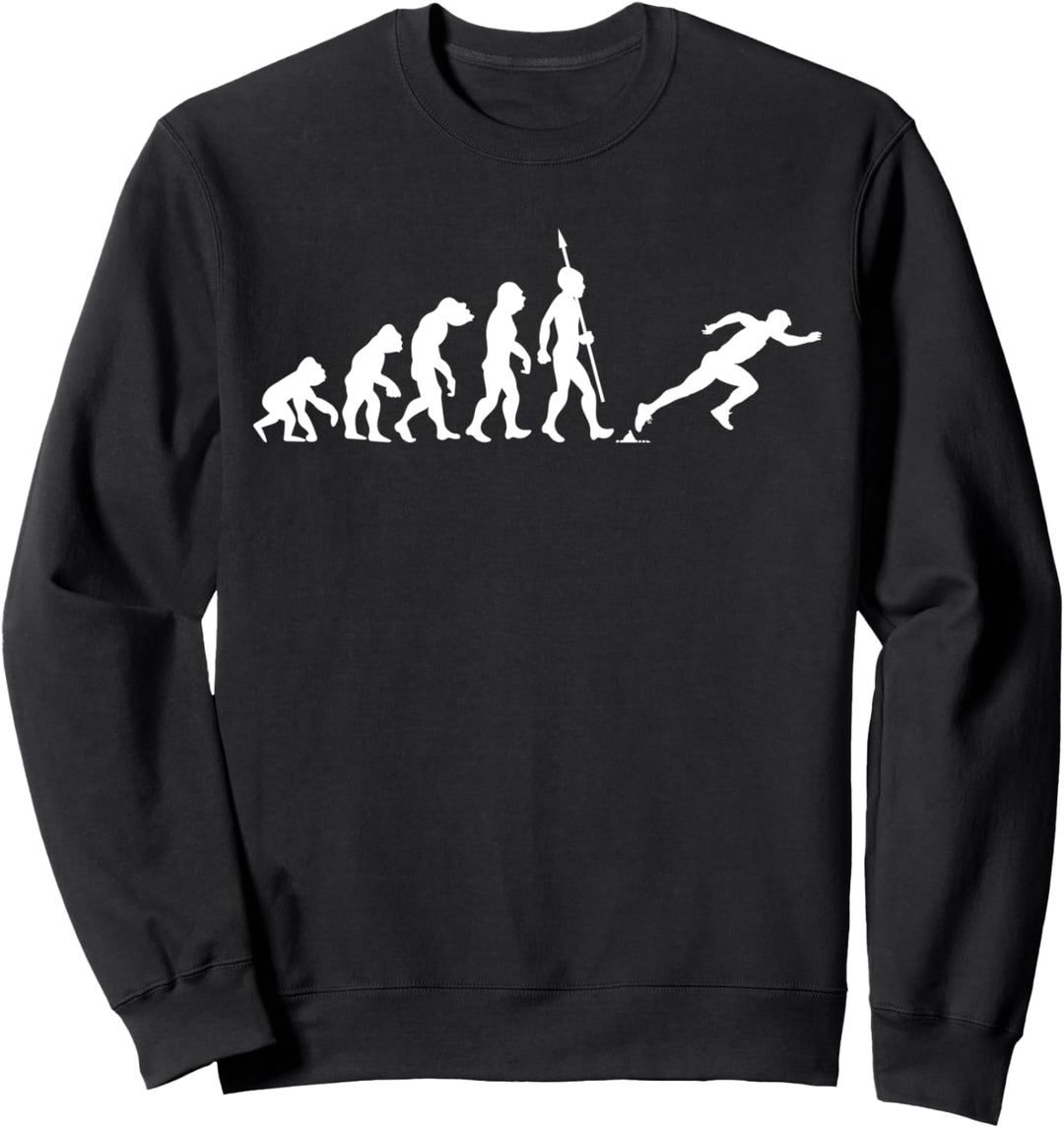 Laufsport Laufen Joggen Jogging Rennen Läufer Evolution Fun Sweatshirt