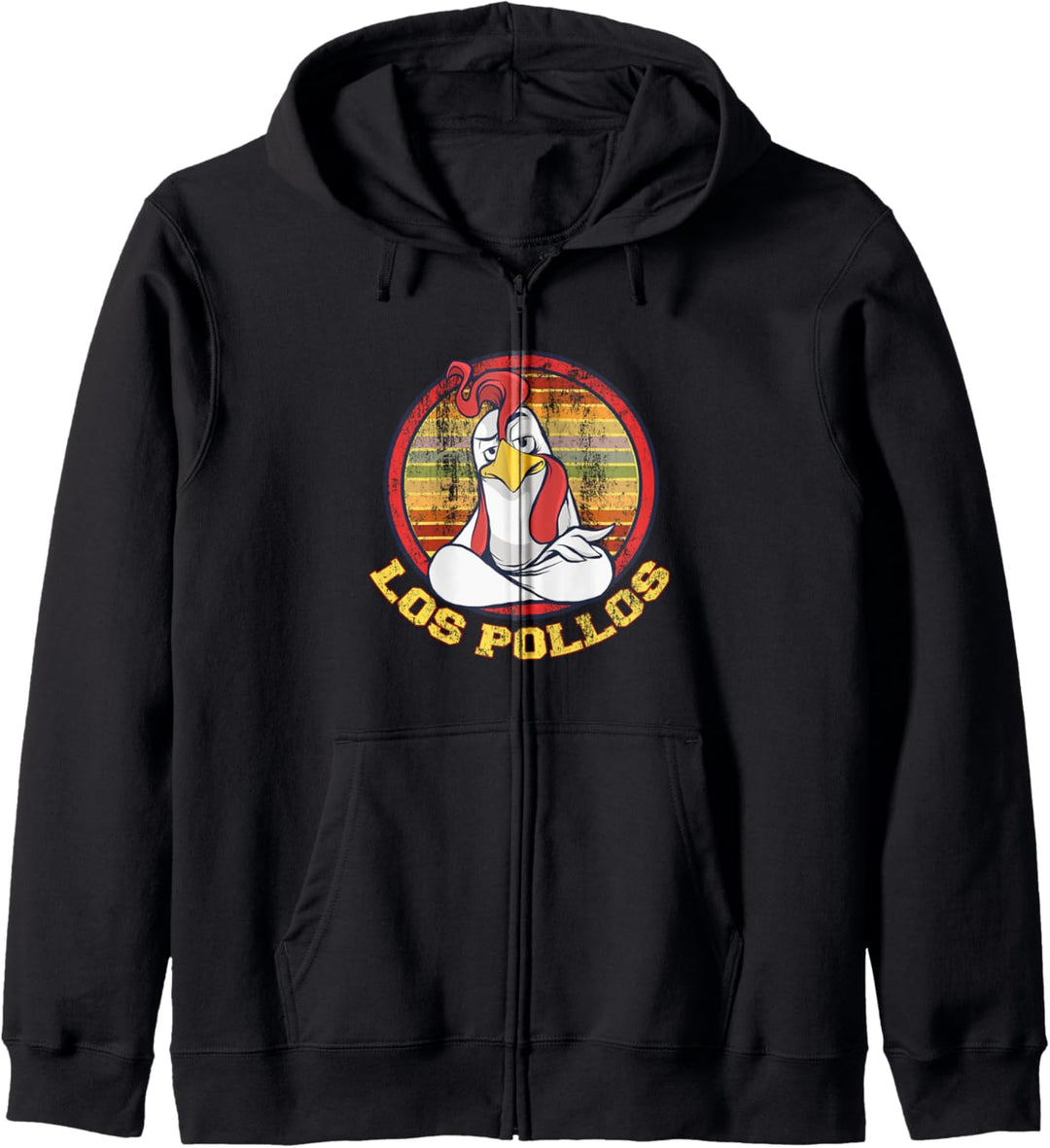 Los Pollos Huhn Retro Vintage Kapuzenjacke
