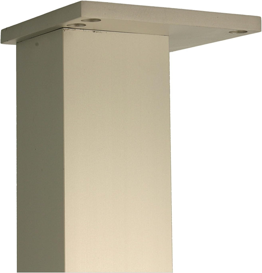 MS Beschläge® 4er Set Tischbeine Möbelfüsse Eckig 60mm x 60mm in diverse Farben Höhe 710mm (Aluminiu