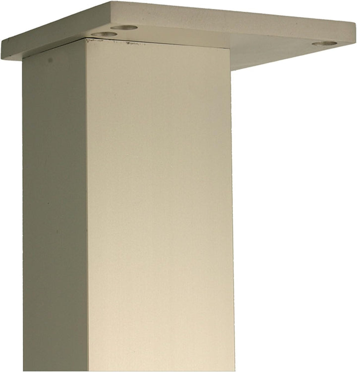 MS Beschläge® 4er Set Tischbeine Möbelfüsse Eckig 60mm x 60mm in diverse Farben Höhe 710mm (Aluminiu