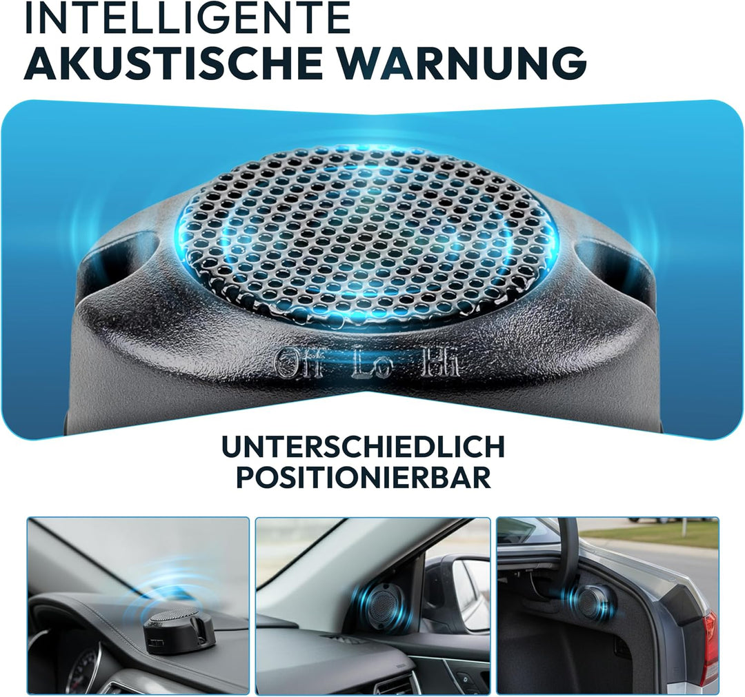 VSG24 Premium Einparkhilfe hinten zum nachrüsten am Auto, PDC Parksensoren hinten mit Stecksystem fü