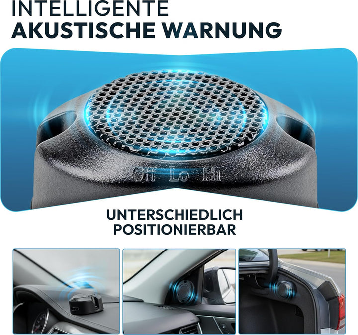 VSG24 Premium Einparkhilfe hinten zum nachrüsten am Auto, PDC Parksensoren hinten mit Stecksystem fü