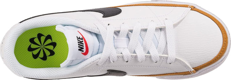 NIKE Damen Court Legacy Next Nature Sneaker 36 EU White Black Desert Ochre Team Orange, 36 EU White