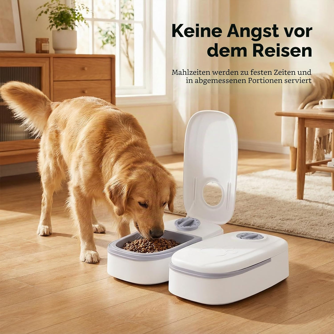 2 x automatischer Futternapf für Katzen und Hunde