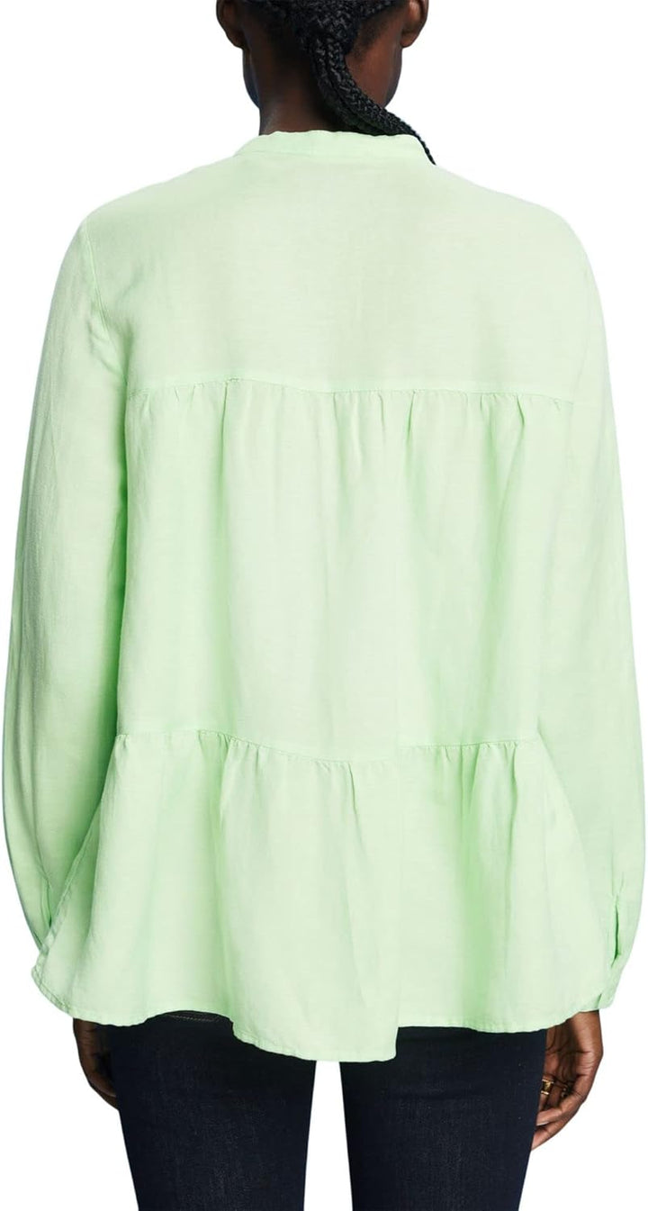 ESPRIT Damen 033ee1f303 Bluse L 320/Citrus Green, L 320/Citrus Green