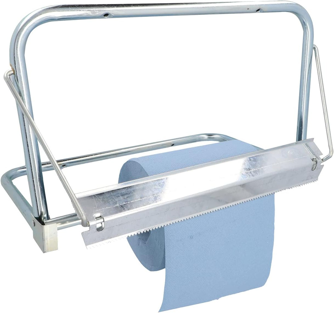 UNITEC 91825 Papierrollenhalter zur Wandbefestigung, aus robustem, verzinktem Metall, für Papierroll