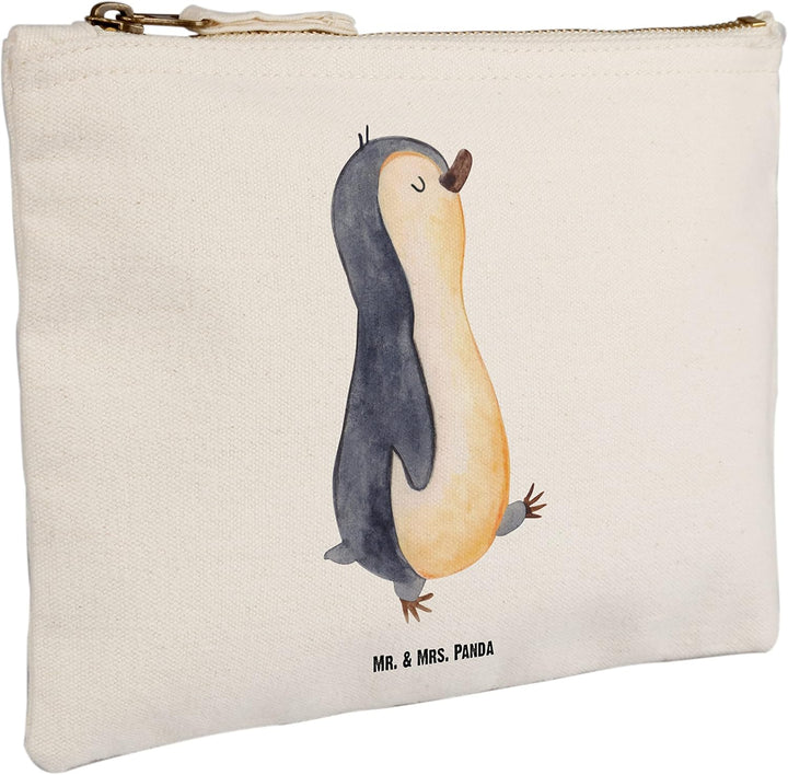 Mr. & Mrs. Panda Mäppchen Pinguin marschieren Grösse M - Geschenk, Schlampermäppchen, Spazieren, Sto