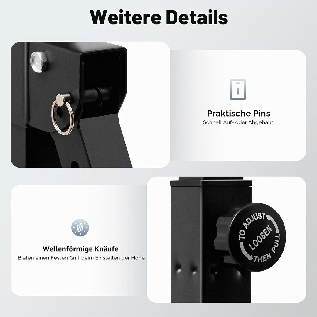 Faltbar Klimmzugstange Freistehend, Klimmzugstange Power Tower Dip Stange Power Rack Dreieckstruktur