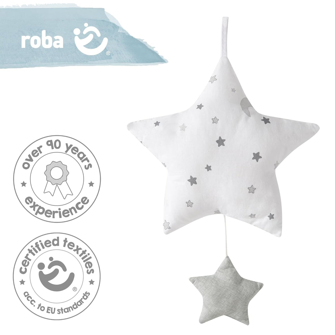 roba Spieluhr Sternenzauber für Babys - Einschlafhilfe zum Aufhängen - Motiv Stern - Melodie Lalelu