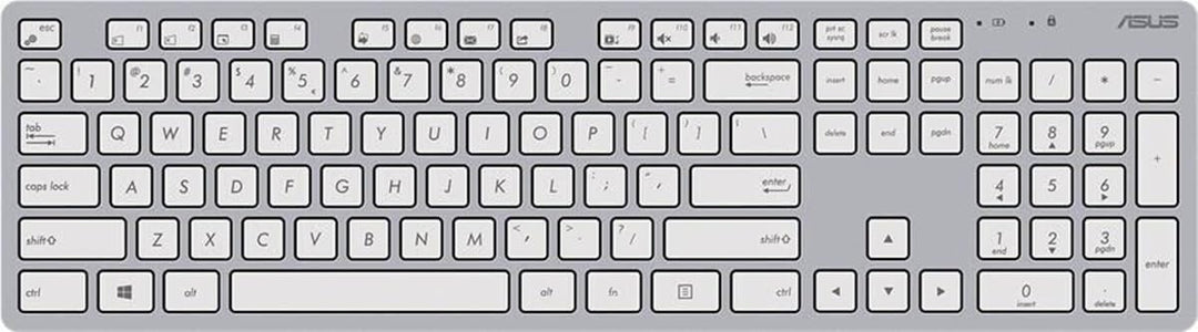 ASUS W5000 Wireless Keyboard+Maus Set Copilot DE Layout weiss