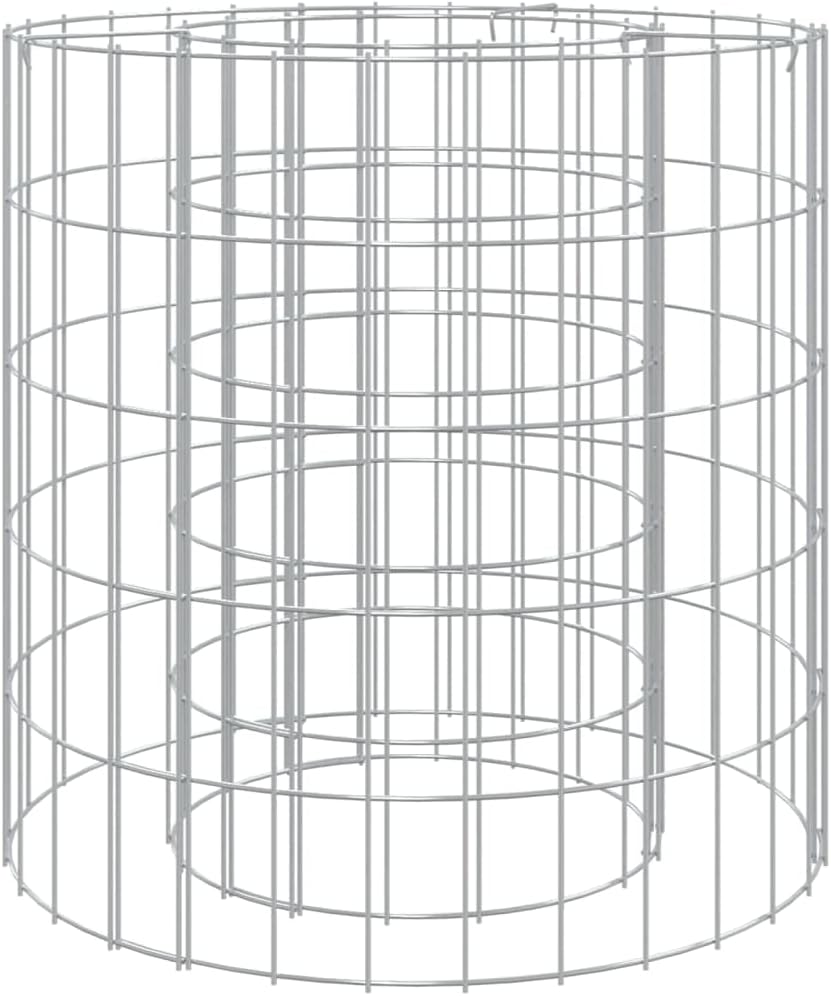 INLIFE Gabionen-Feuerstelle Ø 50 cm Verzinktes Eisen,4.4kg,153558 50 x 50 cm, 50 x 50 cm