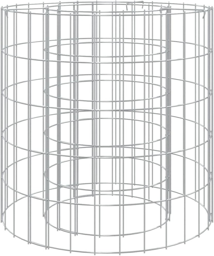 INLIFE Gabionen-Feuerstelle Ø 50 cm Verzinktes Eisen,4.4kg,153558 50 x 50 cm, 50 x 50 cm
