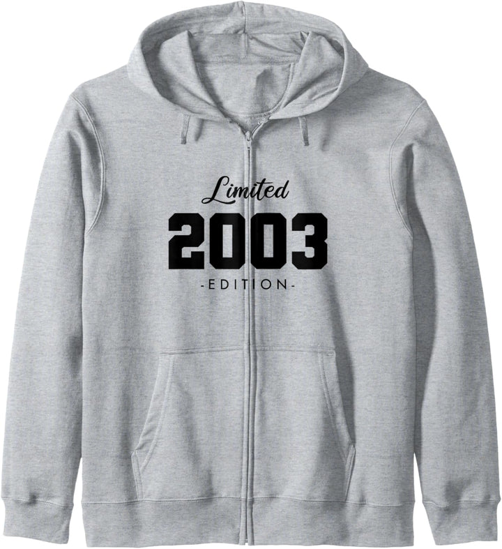 21 Jahre Jahrgang 2003 Limited Edition 21. Geburtstag Kapuzenjacke