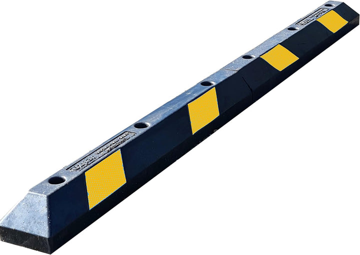 UvV UVPK800x Parkstopper, Radstopp 180 cm (2x90cm) Gummi Parkplatzbegrenzer inkl. Schraubenset. 100%