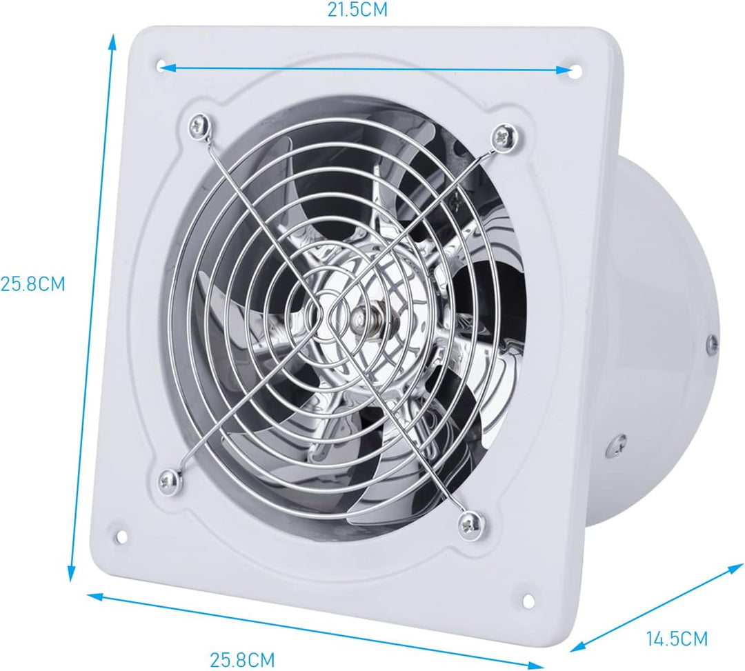 Abluftventilator Ø200mm, 8 Zoll Rohrventilator Wandventilator Lüfter Badlüfter Industrielüfter Abluf