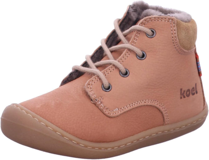 KOEL Barefoot Lauflernschuhe - Bill 2.0 Lambswool Cognac 20 EU Old Pink, 20 EU Old Pink