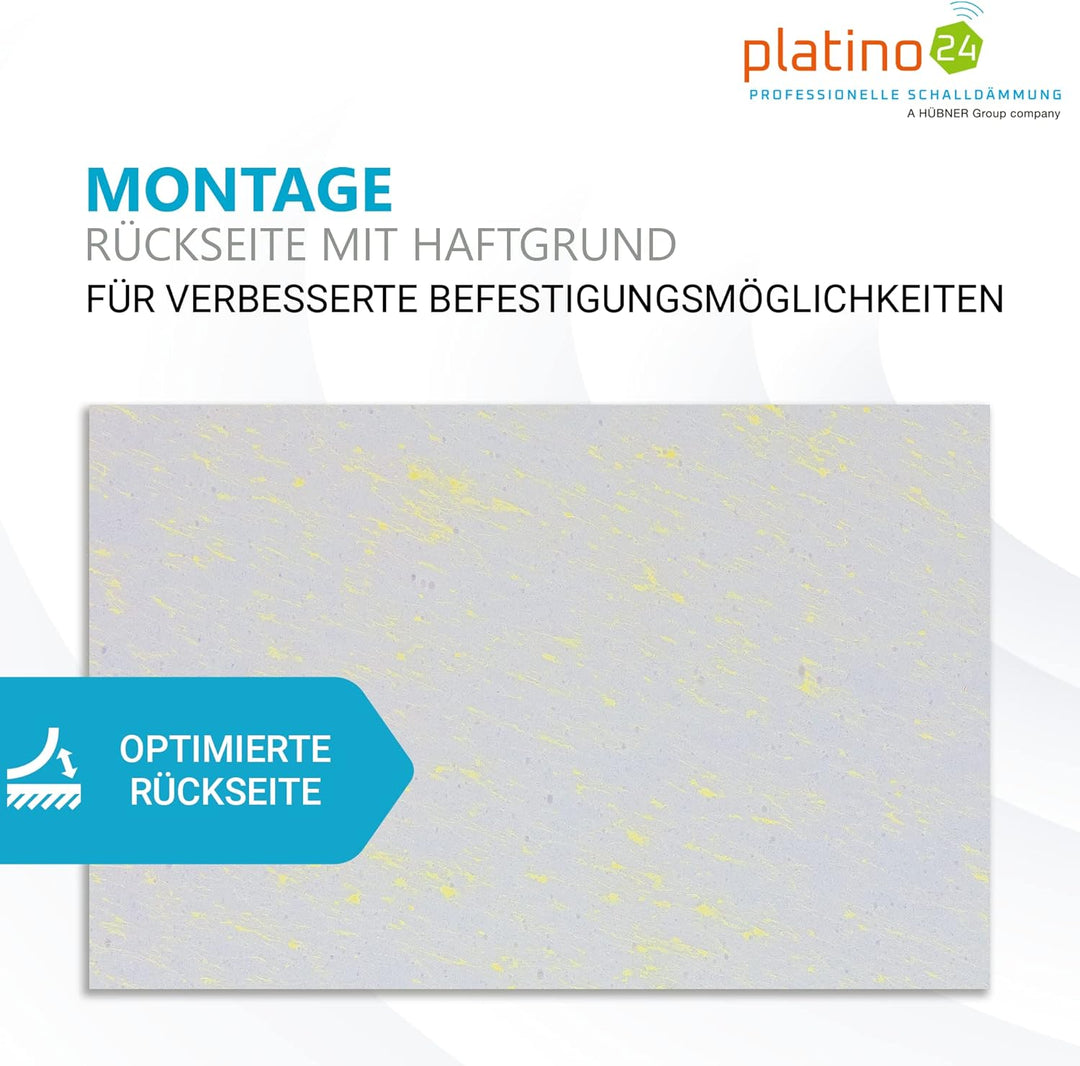 platino24 Schallabsorber COLORE aus Basotec G+ I Akustikpaneele mit Akustikfilz I 4 Wand-Paneele in