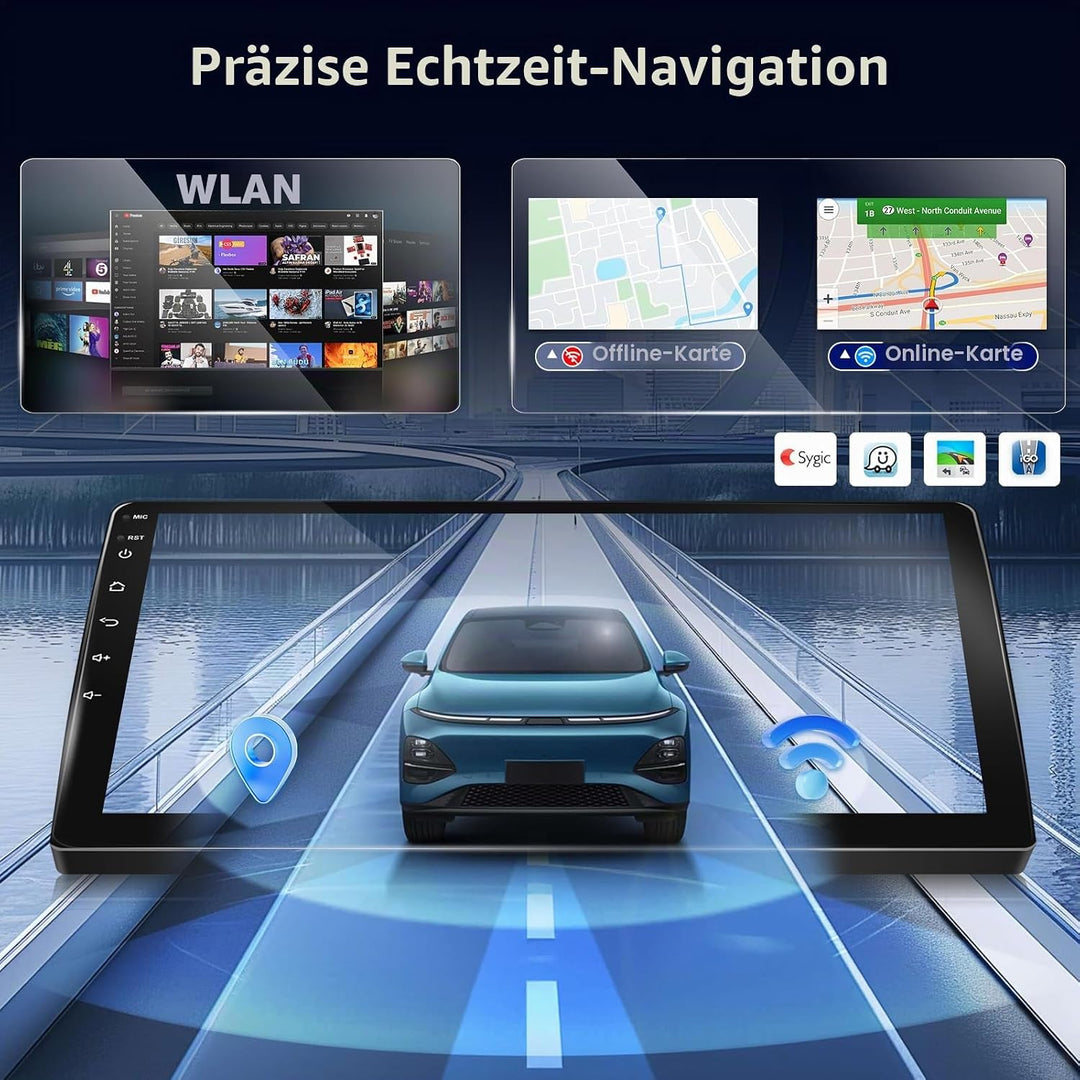 Android Autoradio für Mazda 6 GH 2007-2012 mit Kabellosem CarPlay &amp; Android Auto, 9 Zoll Bildschirm