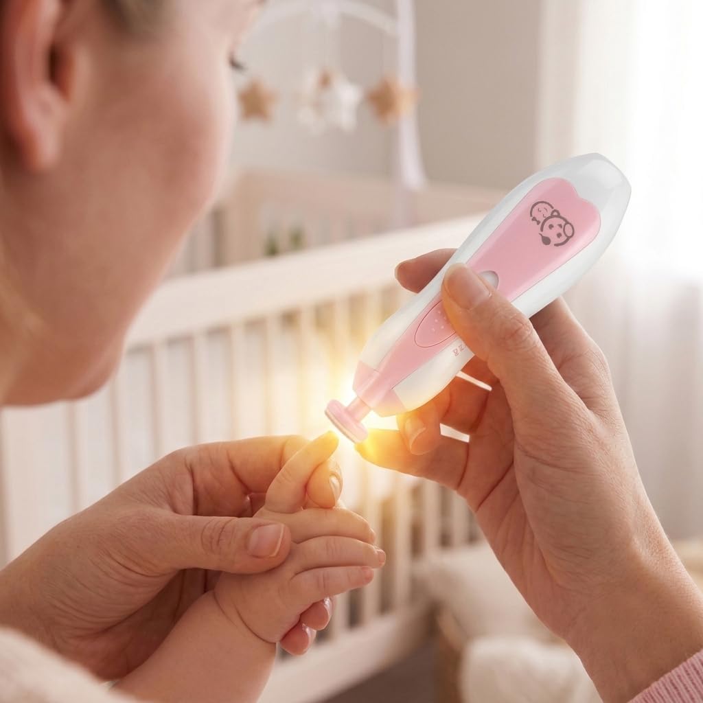 Royal Angels Baby-Nagelfeile 21 in 1, mit zusätzlichen 13 Ersatzwerkzeugen, Baby-Nagel, Baby-Nagelsc