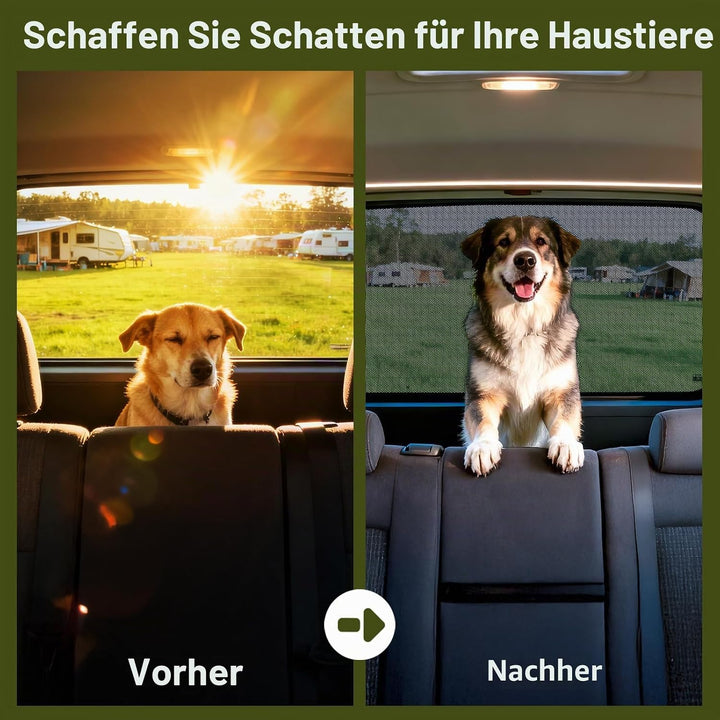 ZATOOTO Sonnenschutz für VW T5 T6 Heckscheibe, Laderaumschutz, Camping | 1 Stück, Einfache Montage,