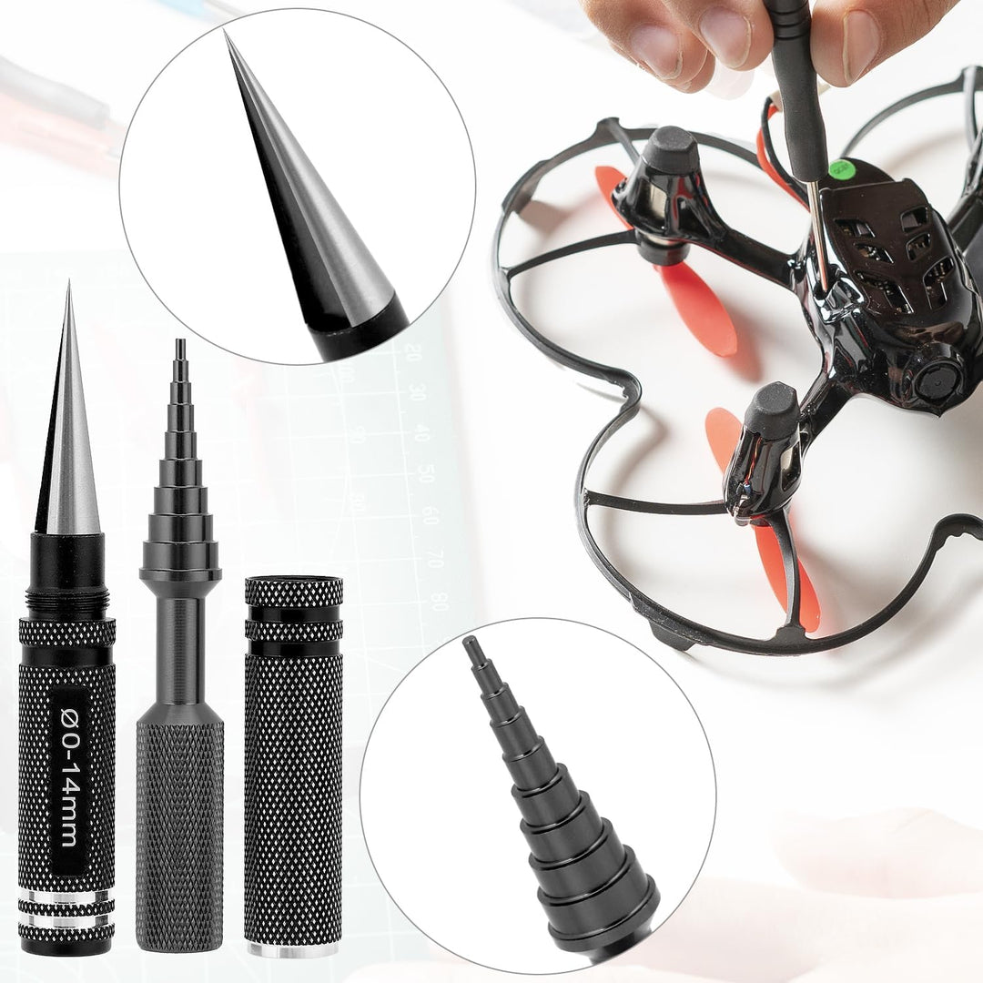 QWORK® 18 in 1 RC Werkzeugsatz, RC Werkzeug set, für RC Autos, Boote, Renndrohnen, Roboter 18pcs, 18