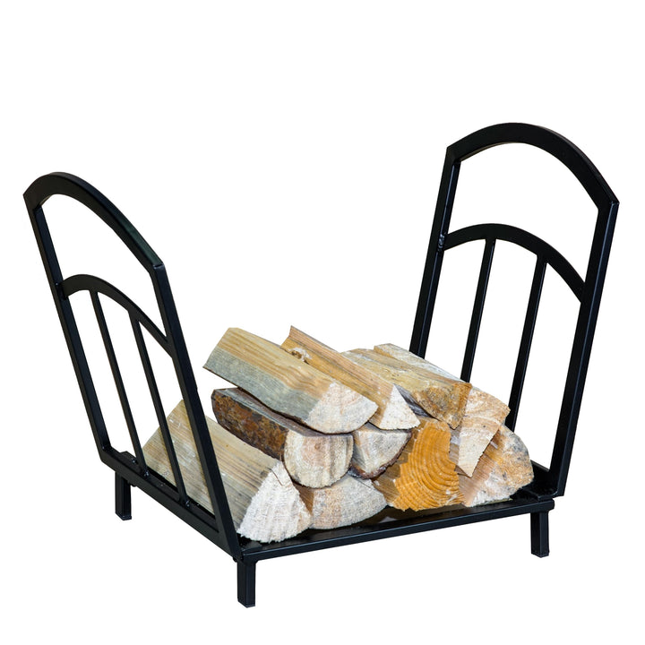 Loywe Holzkorb Kaminholz 40.6X31.7X39.4CM Metall Brennholzkorb Holzwiege Kamin Feuerholzkorb für Inn