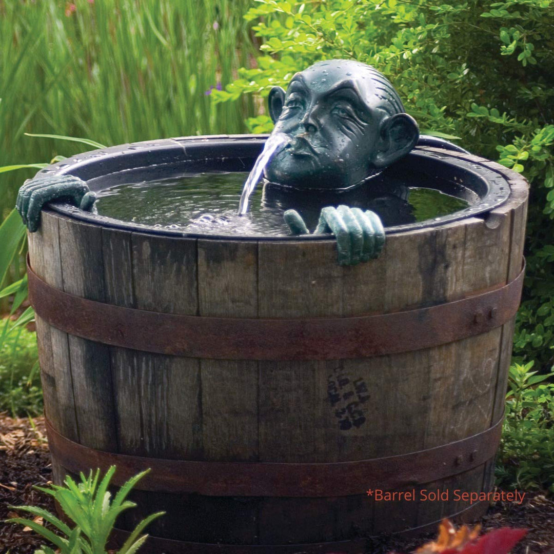 Aquascape Teich und Garten Brunnen Harz Messing Edelrost