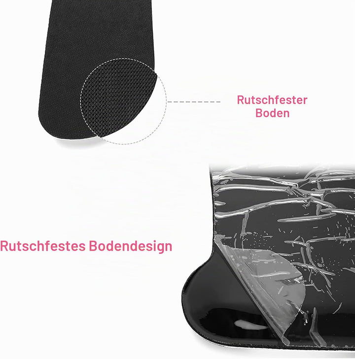 MOSISO Handgelenkstütze für Mauspad&amp;Tastatur Set,Leopard Grain Ergonomisches Mauspad&amp;Rutschfester Un