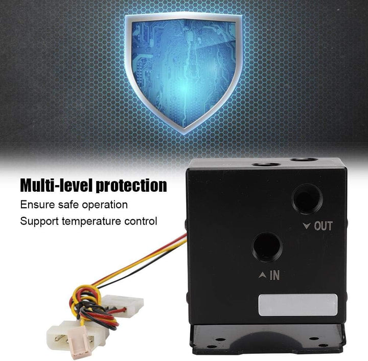 VBESTLIFE Computer-Wasserkühlungspumpe, DC 12V 1.8A Integrierte PC-Wasserpumpe mit Halterung für 120