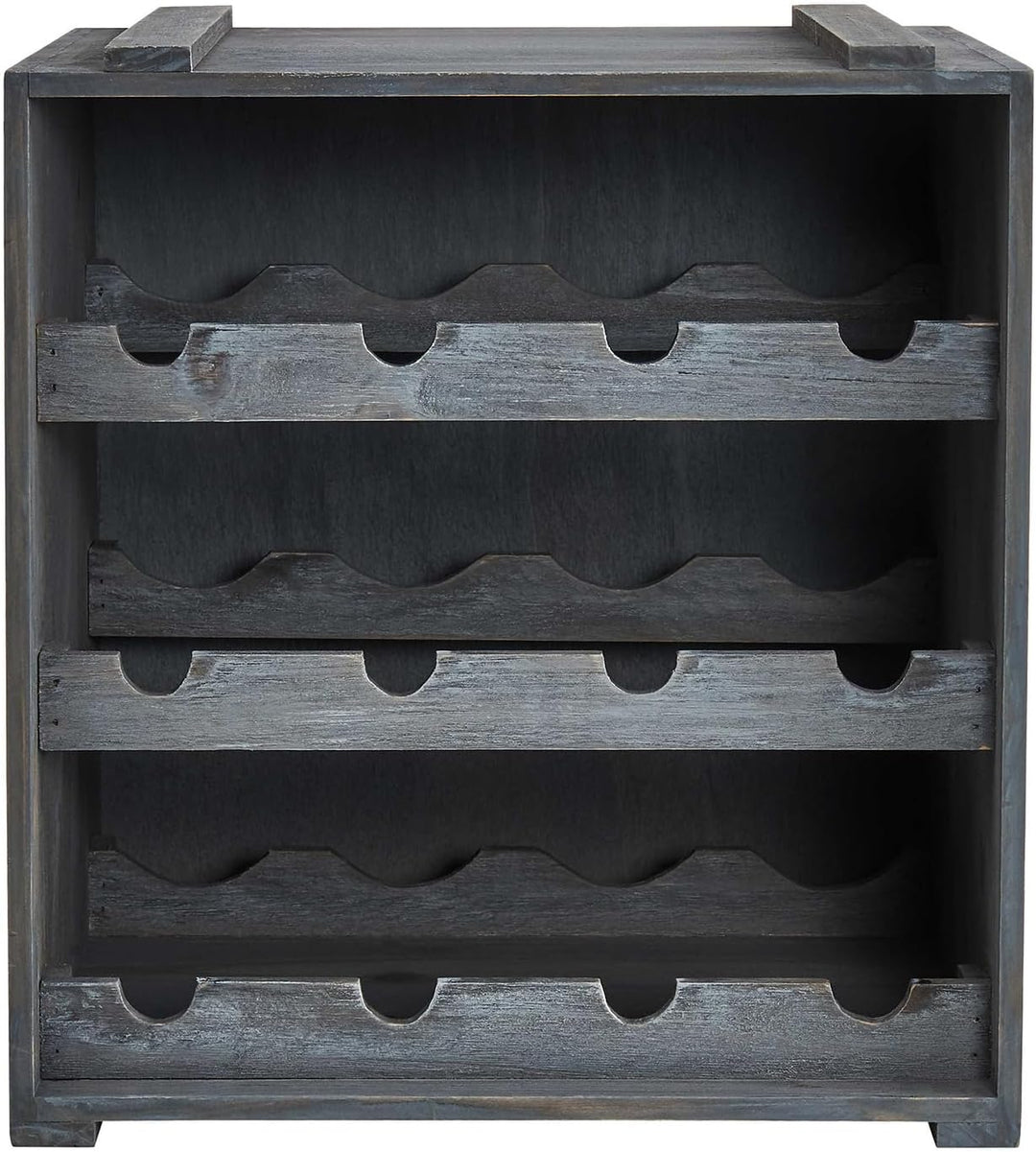 BUTLERS Vinothek Weinregal 36x32x39 in Taupe - Hochwertiges Flaschenregal aus Holz - Alternatives Ho