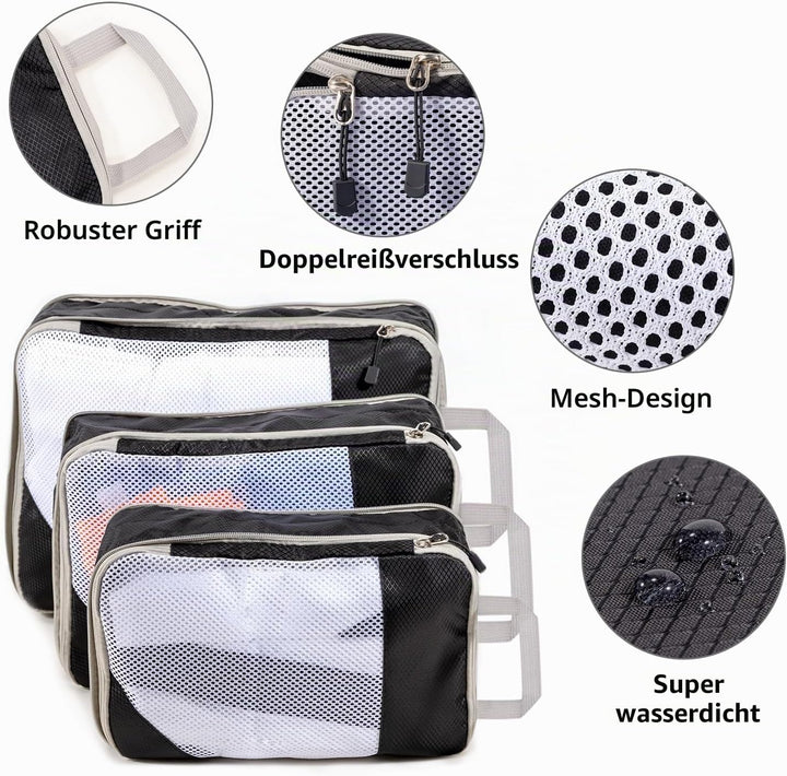 Organizer für Koffer, Aufbewahrung, Koffer, Organizer, Kompressionstasche, Reisetasche, wasserdicht,