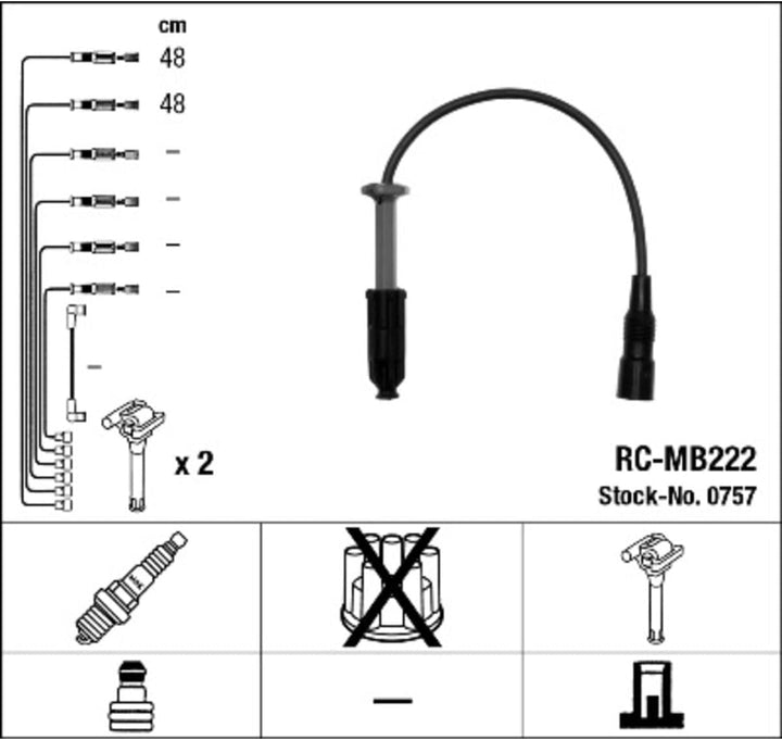 NGK 0757 Zündleitungssatz