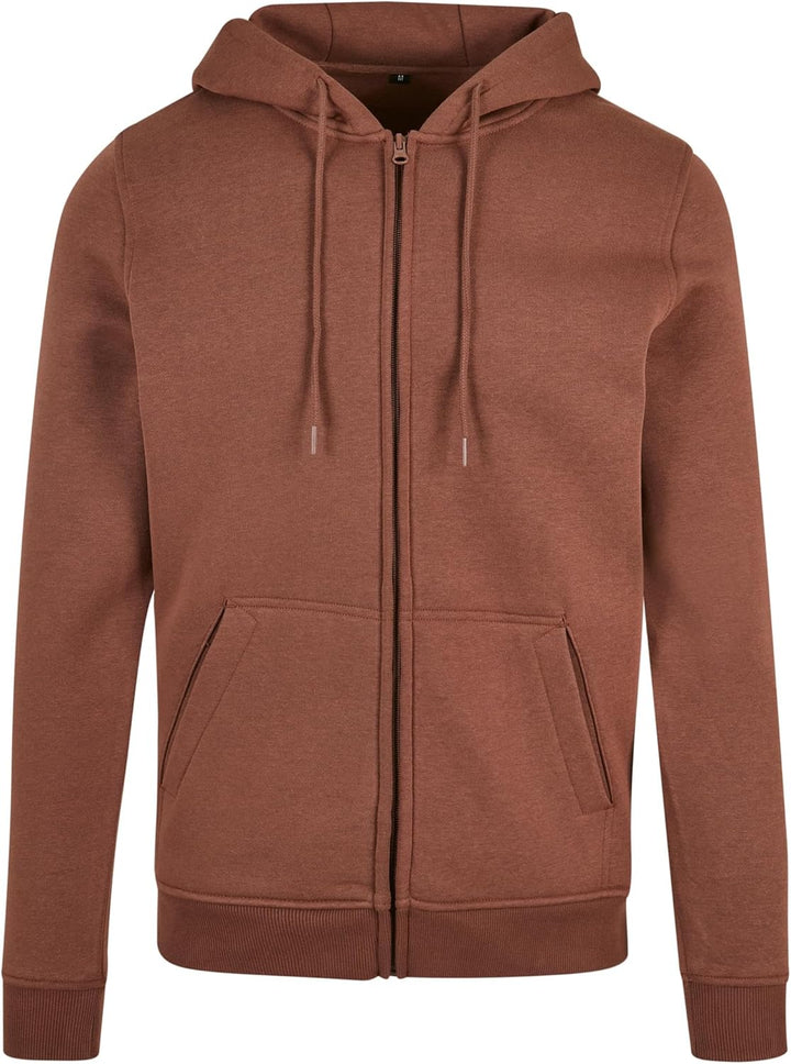 Build your Brand Herren Heavy Zip Hoody, Herren Kapuzenpullover aus Baumwolle und Polyester in viele