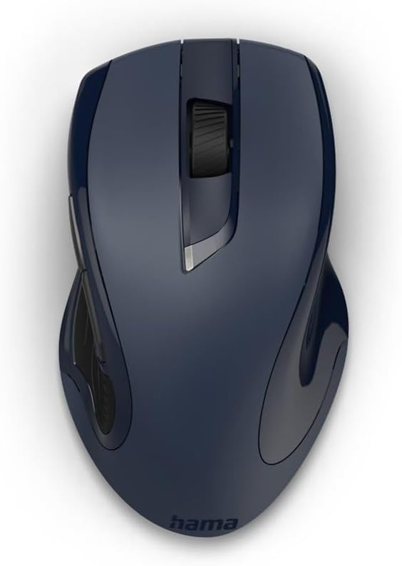 Hama Computermaus kabellos (Funkmaus mit 7 Tasten, Geräuschlose Laserfunkmaus für PC, Laptop und Not