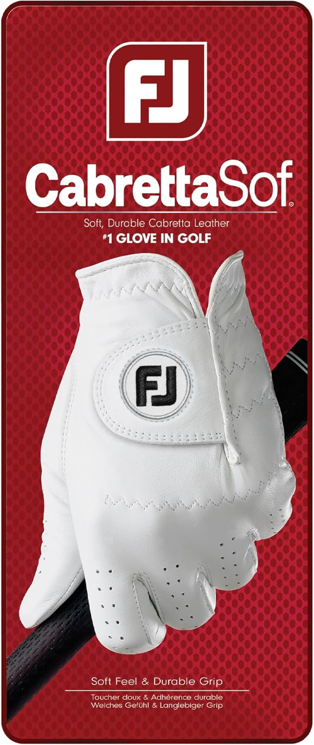 FootJoy Herren Golfhandschuh CabrettaSof, S Links