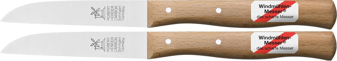 1 x Gemüsemesser, kleines Küchenmesser mit Holzgriff, Schälmesser, 8,5 cm, 1