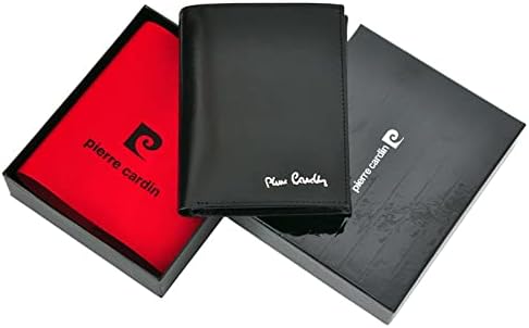 Pierre Cardin Pojemny męski portfel YS520.1 326 RFID Verschluss ohne Clip Elegantes Schwarz, Verschl