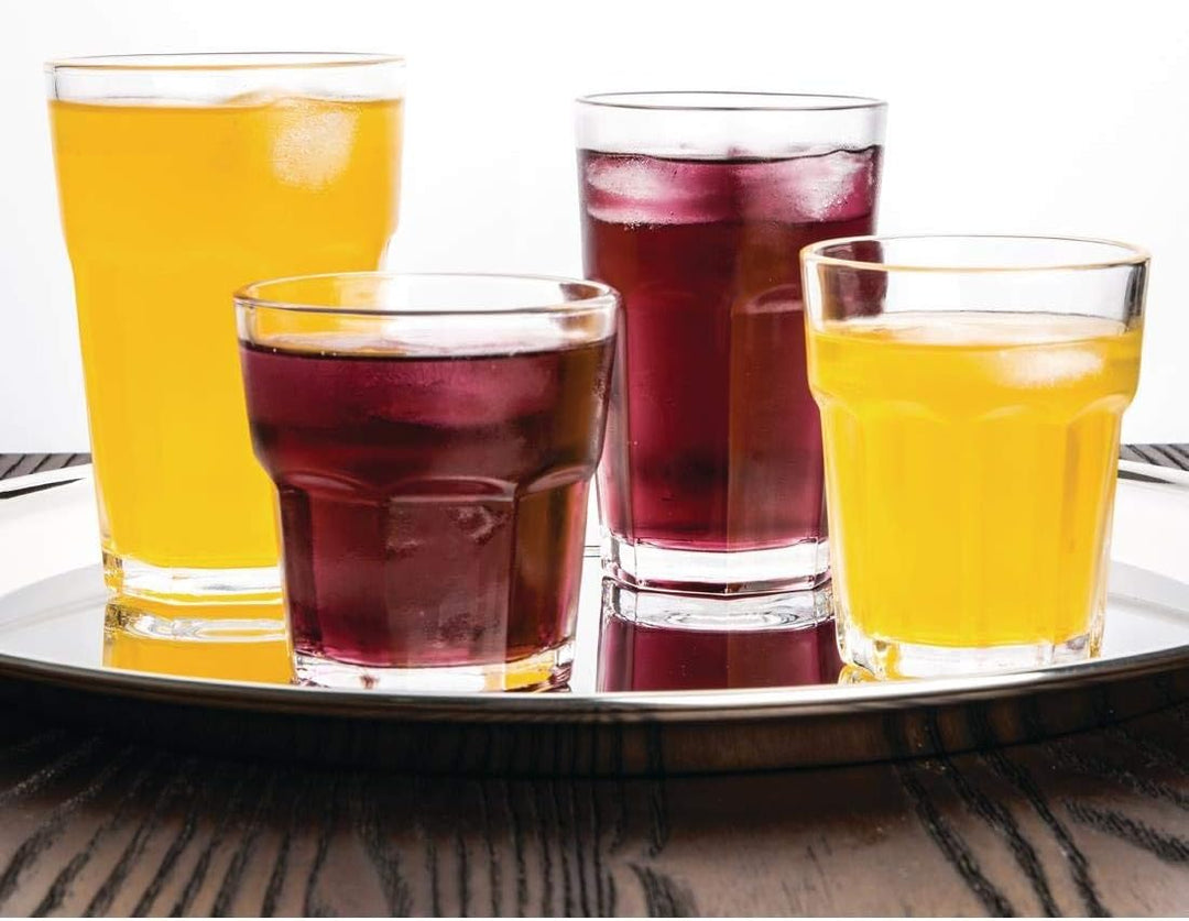 Olympia Orleans Hi-Ball-Gläser, 425 ml/15 oz (12 Stück), klares gehärtetes Glas – Saft-, Whiskey- od