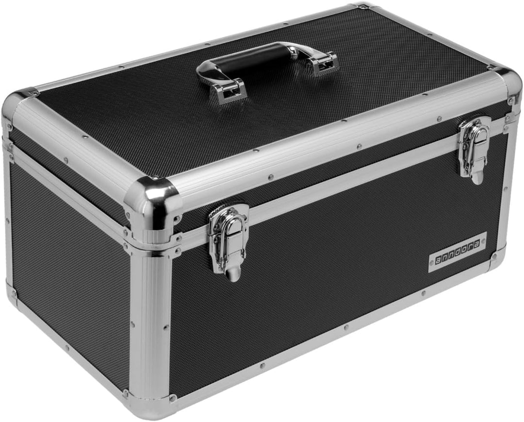 anndora Werkzeugkoffer 28 Liter - XL Werkzeugkasten Werkzeugbox - schwarz, Xl - Schwarz