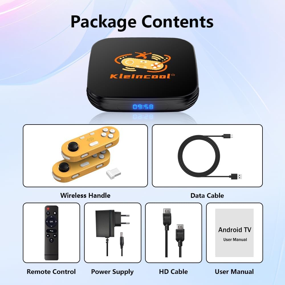 TV-Spielkonsole, Consola de Videojuegos 4 GB RAM + 64 GB ROM, Maschine mit kabellosem Gamepad Somato